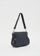 Load image into Gallery viewer, Small Michaela Bag in Blue Metallic Leather
