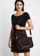 Load image into Gallery viewer, Large Michaela Bag in Chocolate Suede
