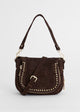Load image into Gallery viewer, Small Michaela Bag in Chocolate Suede
