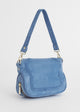 Load image into Gallery viewer, Small Michaela Bag in Blue Suede
