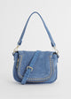 Load image into Gallery viewer, Small Michaela Bag in Blue Suede
