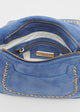 Load image into Gallery viewer, Large Michaela Bag in Blue Suede
