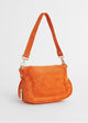 Load image into Gallery viewer, Small Michaela Bag in Orange Suede
