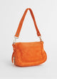 Load image into Gallery viewer, Large Michaela Bag in Orange Suede
