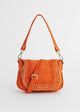 Load image into Gallery viewer, Large Michaela Bag in Orange Suede
