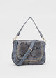 Load image into Gallery viewer, Large Michaela Bag in Blue Python
