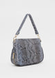 Load image into Gallery viewer, Large Michaela Bag in Blue Python
