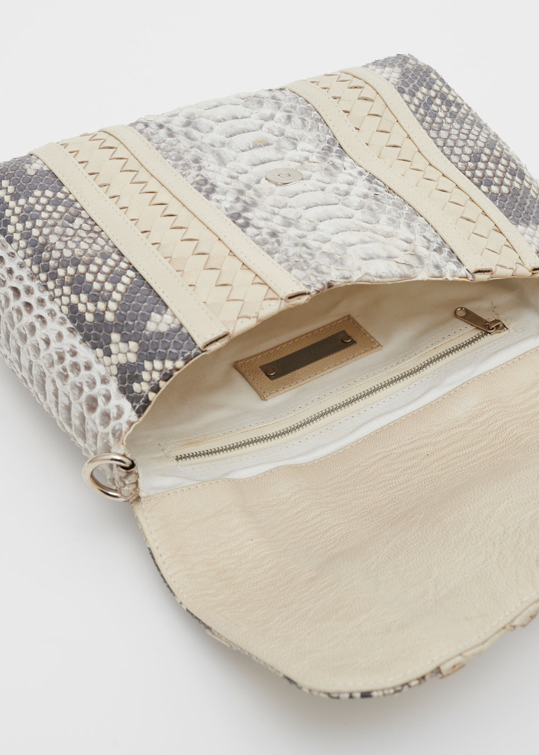 Large Lolly Bag in Natural Python – Wendy Murray Design