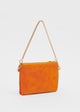 Load image into Gallery viewer, Irene Double Purse in Orange Suede
