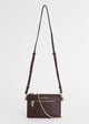Load image into Gallery viewer, Irene Double Purse in Aubergine Leather
