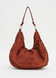 Load image into Gallery viewer, Wendy Hobo Bag in Rust Suede
