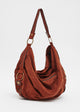 Load image into Gallery viewer, Wendy Hobo Bag in Rust Suede
