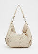 Load image into Gallery viewer, Wendy Hobo Bag in Cream Leather
