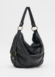 Load image into Gallery viewer, Wendy Hobo Bag in Black Leather
