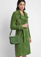 Load image into Gallery viewer, Small Michaela Bag in Green Suede
