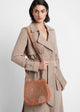 Load image into Gallery viewer, Double Sided Saddle Bag in Tan and Gold
