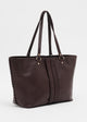 Load image into Gallery viewer, Michelle Tote in Aubergine Leather
