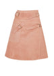 Load image into Gallery viewer, Wrap Skirt in Suede Dusty Pink
