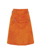 Load image into Gallery viewer, Wrap Skirt in Suede Orange
