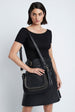 Load image into Gallery viewer, Wrap Skirt in Leather Black
