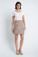 Load image into Gallery viewer, Wrap skirt in suede sand
