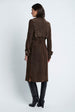 Load image into Gallery viewer, Bonnie Wrap Trench in Chocolate Suede
