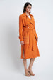 Load image into Gallery viewer, Bonnie Wrap Trench in Orange
