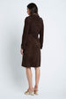 Load image into Gallery viewer, Double Breasted Trench in Suede Chocolate
