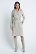 Load image into Gallery viewer, Double Breasted Trench in Suede Sage
