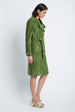 Load image into Gallery viewer, Double Breasted Trench in Suede Green
