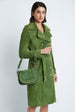 Load image into Gallery viewer, Double Breasted Trench in Suede Green
