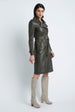 Load image into Gallery viewer, Double Breasted Trench in Leather Olive
