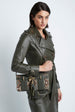 Load image into Gallery viewer, Double Breasted Trench in Leather Olive
