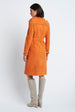 Load image into Gallery viewer, Double Breasted Trench in Suede Orange
