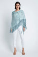 Load image into Gallery viewer, long beaded shawl in blue
