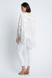 Load image into Gallery viewer, long beaded shawl in white
