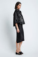 Load image into Gallery viewer, short cape in glitter suede
