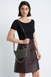 Load image into Gallery viewer, Wrap Skirt in Leather Aubergine
