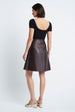 Load image into Gallery viewer, Wrap Skirt in Leather Aubergine
