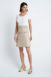 Load image into Gallery viewer, Wrap Skirt in Leather Cream
