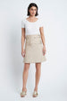 Load image into Gallery viewer, Wrap Skirt in Leather Cream
