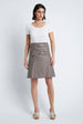 Load image into Gallery viewer, Wrap Skirt in Leather Mushroom
